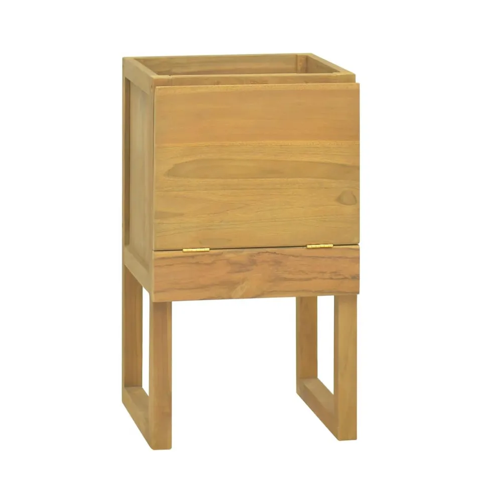 vidaXL Bathroom Cabinet 16.1"x15.7"x29.5" Solid Wood Teak