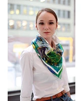 Jessie Zhao New York Silk Scarf of Summer Forest Imagination