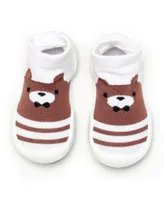 Komuello Infant Boys Breathable Washable Non-Slip Sock Shoes Big Bear