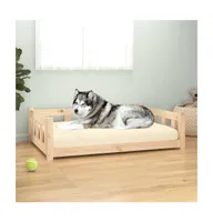 Dog Bed 41.5"x29.7"x11" Solid Wood Pine