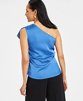 I.n.c. International Concepts Women's One-Shoulder Ruffled Top, Created for Macy's