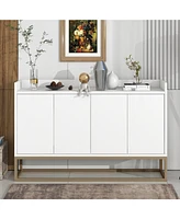 Modern Sideboard Elegant Buffet Cabinet With Large Storage Space For Dining Room, Entryway