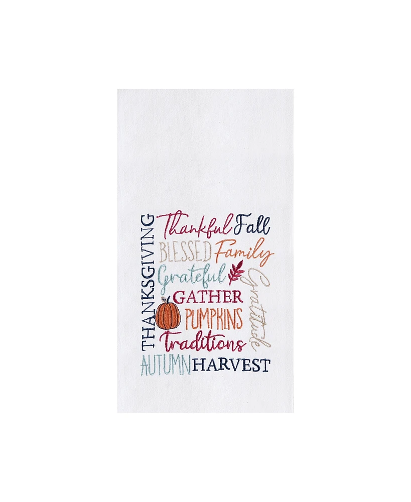 Fall Font Flour Sack Towel