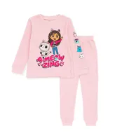 DreamWorks Gabby's Dollhouse Girls Thermal T-Shirt Pants Toddler |Child