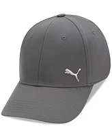 Puma Men's Alloy Solid Color Cat Logo Stretch Fit Cap