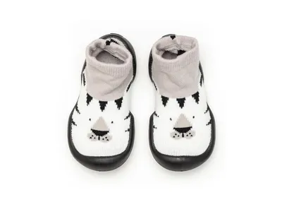 Komuello Infant Boys Breathable Washable Non-Slip Sock Shoes White Tiger