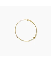 sanctuaire Twisted Knot Bangle Bracelet Gold