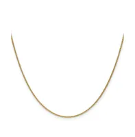 18k Yellow Gold 18" Diamond-cut Cable Chain Necklace