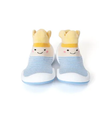 Komuello Infant Boys Breathable Washable Non-Slip Sock Shoes Crown Prince