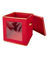 Simplify 27 Count Large Ornament Storage Box With See Through Window