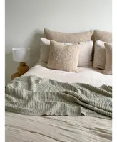 Cozy Cotton Beige Boucle Dutch Euro Pillow Cover 28x36