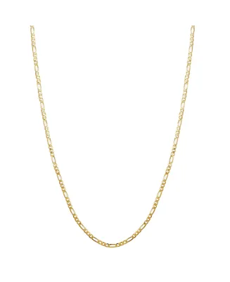 ModaSport Gold-Tone Stainless Steel Figaro Necklace