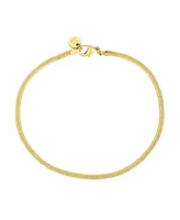 ModaSport Gold-Tone Stainless Steel Herringbone Bracelet