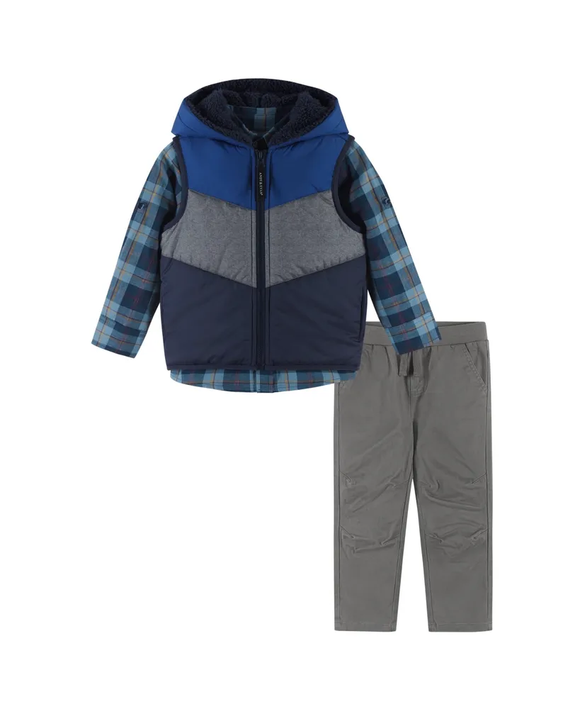 Toddler Boys Puffer Vest Set