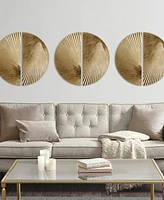 Madison Park Radiant Half-Moon 2-Pc Metal Wall Decor Set