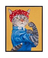 Madison Park Pet Portrait Rosie The Feline Framed Canvas Wall Art