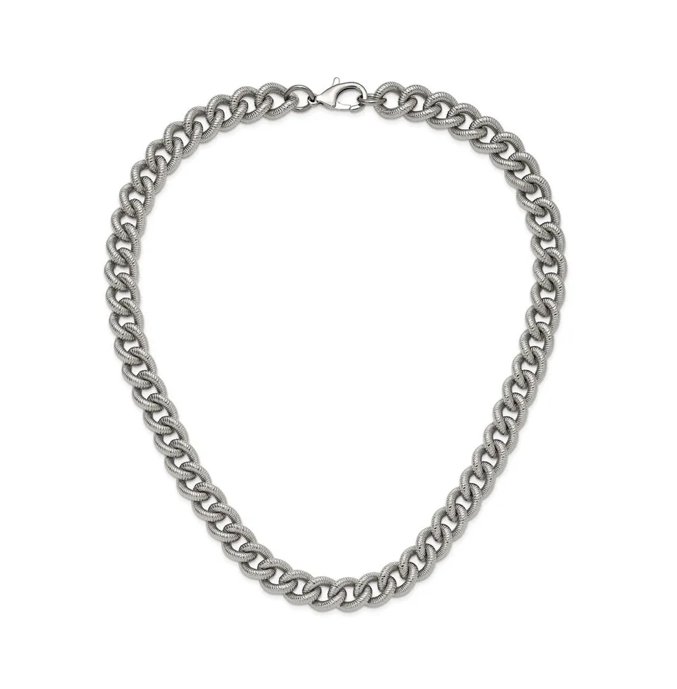 Chisel Stainless Steel 23.5 inch Curb Chain Necklace