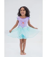 Disney Princess Girls Romper With Skirt Overlay Toddler |Child