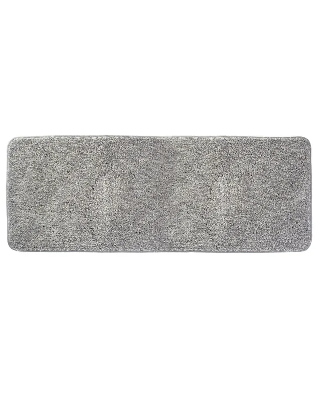 mDesign Non-Slip Microfiber Polyester Rug, 60 x 21, Heathered