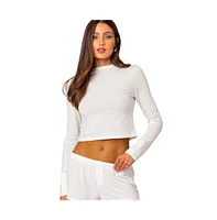 Women's Homey pointelle long sleeve t shirt