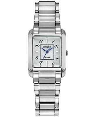 Citizen Eco-Drive Women's Bianca Stainless Steel Bracelet Watch 28mm - Silver