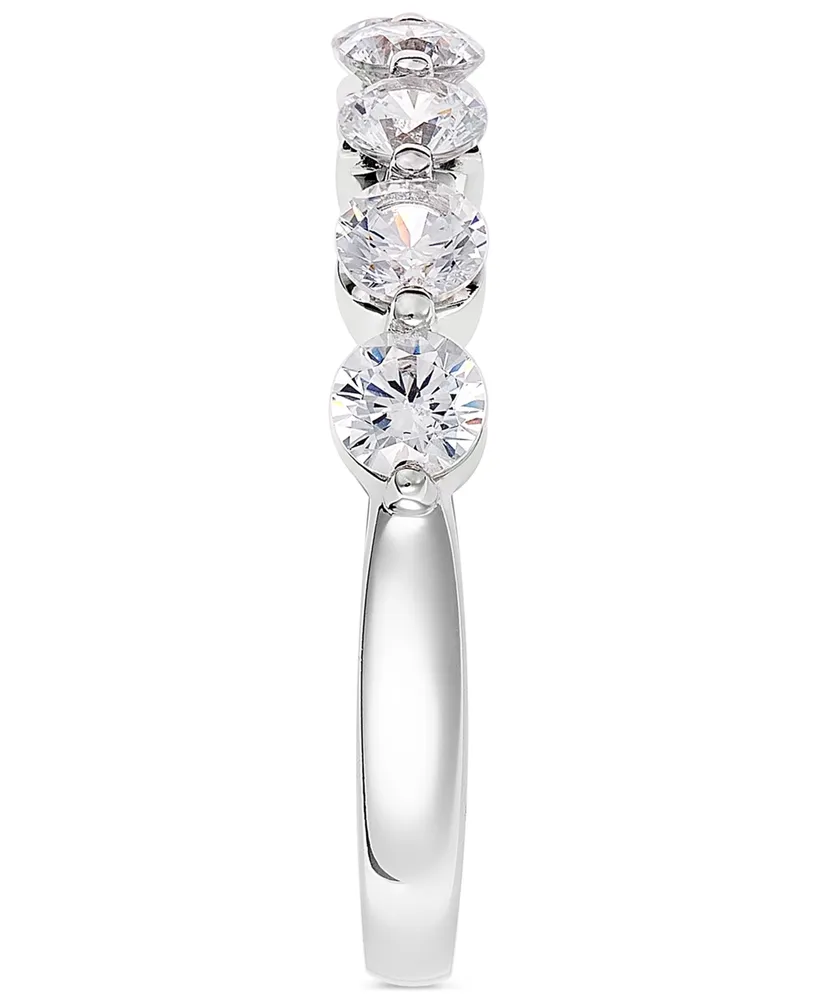 Diamond Seven Stone Band (1 ct. t.w.) in 14k White Gold