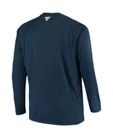 Men's Columbia Navy Auburn Tigers Big & Tall Terminal Tackle Long Sleeve Omni-Shade T-shirt