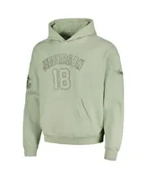 Men's Pro Standard Justin Jefferson Light Green Minnesota Vikings Player Name and Number Pullover Hoodie