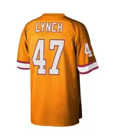 Men's Mitchell & Ness John Lynch Orange Tampa Bay Buccaneers Big and Tall 1995 Legacy Retired Player Jersey