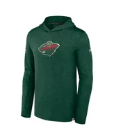 Men's Fanatics Green Minnesota Wild Authentic Pro Lightweight Pullover Hoodie