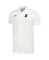 Men's Nike White Illinois Fighting Illini Sideline Polo Shirt