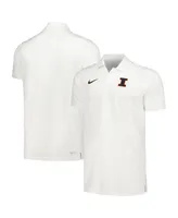 Men's Nike White Illinois Fighting Illini Sideline Polo Shirt