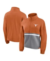 Women's Fanatics Texas Orange Texas Longhorns Fleece Half-Zip Jacket