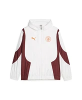 Men's Puma White Manchester City 2023/24 Pre-Match Anthem Full-Zip Hoodie Jacket