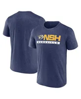 Men's Fanatics Heather Navy Nashville Predators Playmaker T-shirt