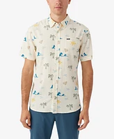 O'Neill Men's Oasis Standard-Fit Botanical-Print Button-Down Shirt