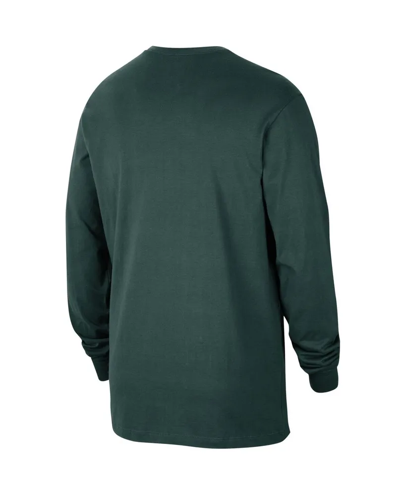 Men's Nike Green Michigan State Spartans Slam Dunk Long Sleeve T-shirt