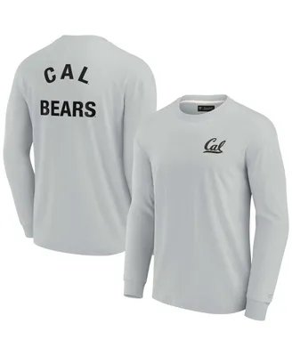 Men's and Women's Fanatics Signature Gray Cal Bears Super Soft Long Sleeve T-shirt