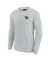 Men's and Women's Fanatics Signature Gray Kentucky Wildcats Super Soft Long Sleeve T-shirt