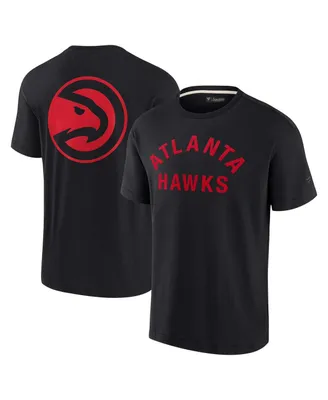Men's and Women's Fanatics Signature Black Atlanta Hawks Super Soft T-shirt