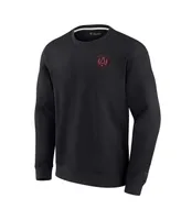 Men's and Women's Fanatics Signature Black Atlanta United Fc Super Soft Fleece Crew Sweatshirt