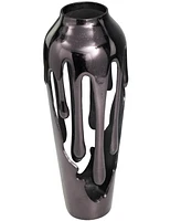 Rosemary Lane Aluminum Drip Vase with Melting Designed Body