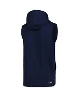 Men's Msx by Michael Strahan College Navy Seattle Seahawks Marathon Sleeveless Pullover Hoodie