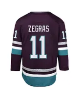 Big Boys Trevor Zegras Purple Anaheim Ducks 30th Anniversary Premier Player Jersey