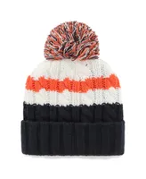 Women's '47 Brand White Chicago Bears Ashfield Cuffed Knit Hat with Pom