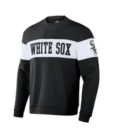 Men's Darius Rucker Collection by Fanatics Black Chicago White Sox Stripe Pullover Sweatshirt