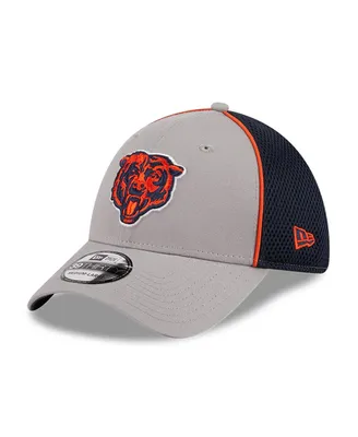 Men's New Era Gray Chicago Bears Pipe 39THIRTY Flex Hat