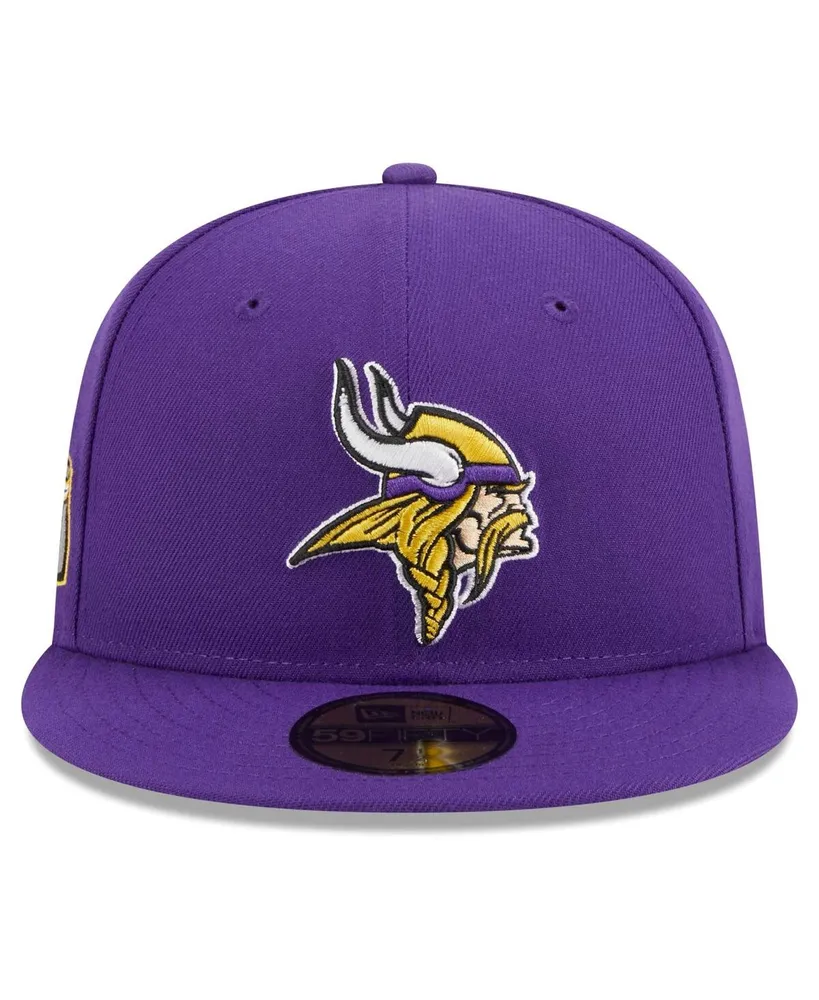 Men's New Era Purple Minnesota Vikings Main Patch 59FIFTY Fitted Hat