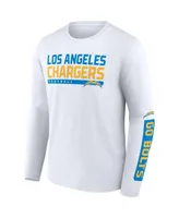 Men's Fanatics Powder Blue, White Los Angeles Chargers Two-Pack 2023 Schedule T-shirt Combo Set