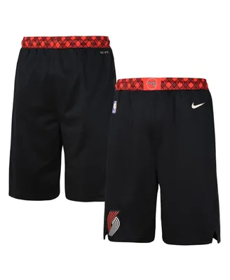 Big Boys Nike Black Portland Trail Blazers 2023/24 City Edition Swingman Performance Shorts